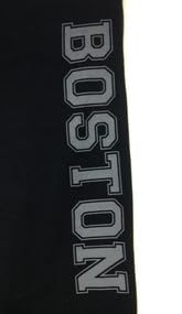 Black Boston Sweatpants with Pockets, Open Leg2