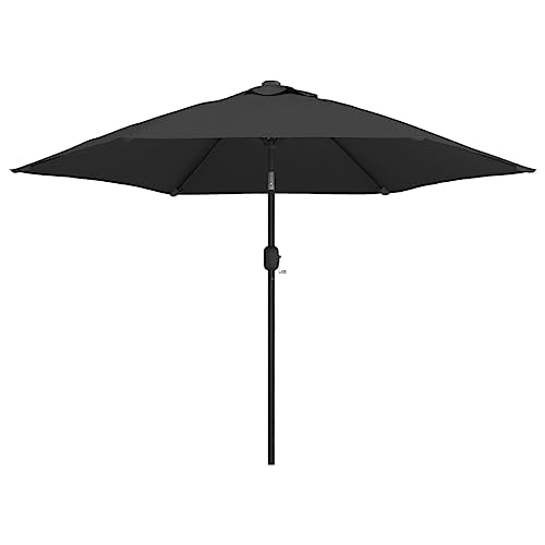 Parasol inclinable 300 cm anthracite pour repas de jardin ombragés