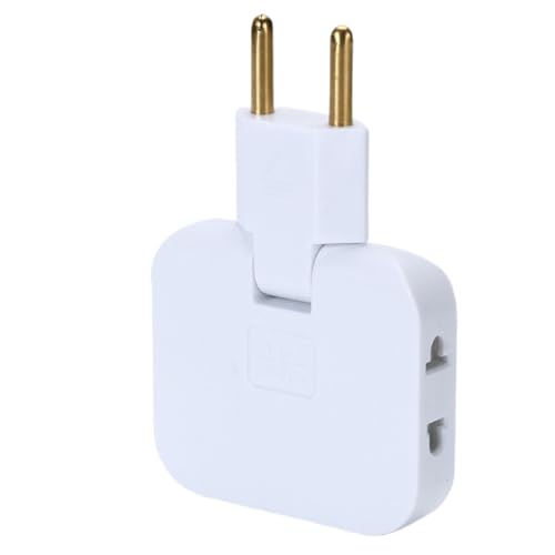 Regleta De Enchufe De Pared - Extensión De 3 Vías, Protección Contra Sobrecarga, Portátil 2500W, Giratorio 180°, Expansor Plano | Regleta Eléctrica Para Cocina, Oficina, Taller, Hogar, Sala De Reunion