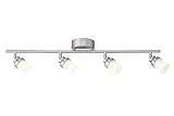 Designers Fountain EVT102027-35 Modern 3'. Brushed Nickel LED Track Lighting Kit with 4 Led Track Lights 1890 Lumens