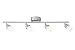 Designers Fountain EVT102027 Brushed Nickel LED Track Lighting Kit with 4 LED Track Lights, 1890 Lumens, 3 ft