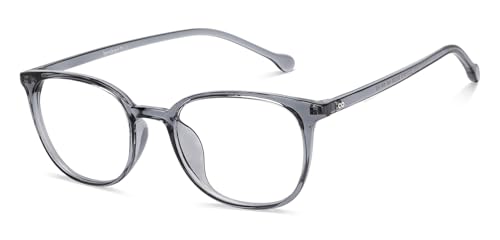 Image of LENSKART BLU | Zero Power Cut Computer Glasses | Anti Glare, Lightweight & Blocks Harmful Rays | UV Protection Specs | Full Rim Round | For Men & Women | Large | LB E16226