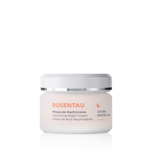 ANNEMARIE BÖRLIND Crème de Nuit ROSENTAU (50ml) - agit contre le vieillissement précoce de la peau et accroît sa résistance. Sans dérives d'huiles minérales Cover