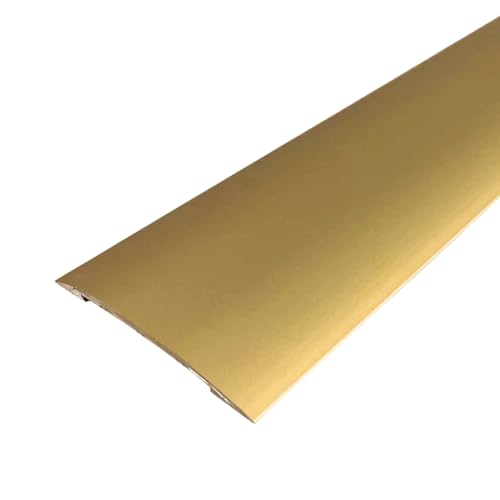 Self Adhesive Aluminium Door Threshold Cover Strip 40mm x 0.9m | Gold Metal Threshold Door Bar Trim Strip | Ideal for Doorways | Easy-Fit Cover Strip
