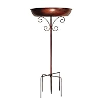 Vogeltränke Stehend Vogelbad Garten Metall Vogeltränke Winterfest Wassertränke für Wildvögel Wassertränke, Vogelbad, Futterstelle, Balkon, Garten