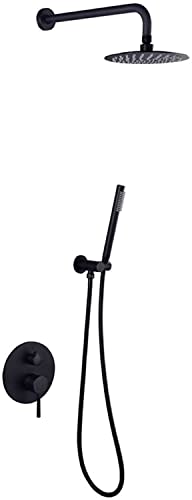 Ensemble de douche complet haute pression avec douchette à main et valve