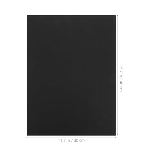 10 láminas de plástico corrugado negro Levemolo de 40x30 cm ligeras para letreros 2