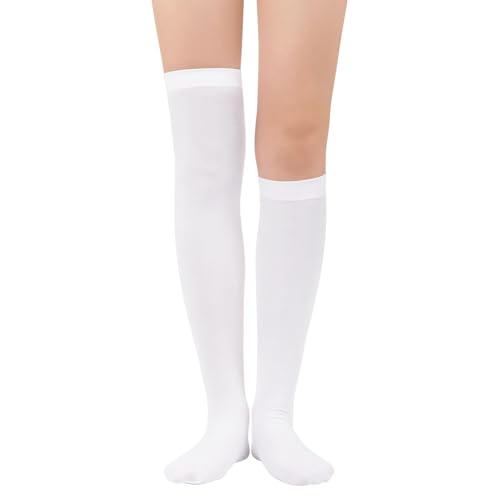Image of Century Star Thigh High Socks 3 Pairs High Socks Over the Knee for Women Triple Stripe Thigh High Stockings Knee High Socks
