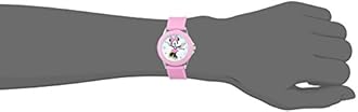 Disney Girls Analogue Classic Quartz Watch with Rubber Strap MN1442