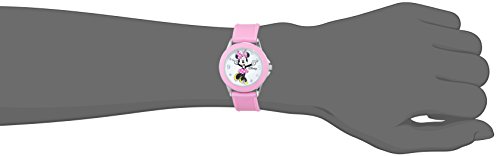 Disney Girls Analogue Classic Quartz Watch with Rubber Strap MN1442