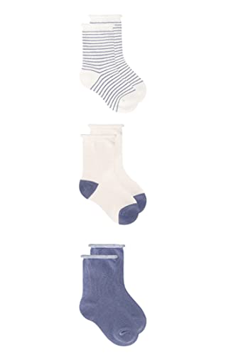 Snugabye Toddler Crew Socks 3-Pack (Folkstone Grey) 1-3