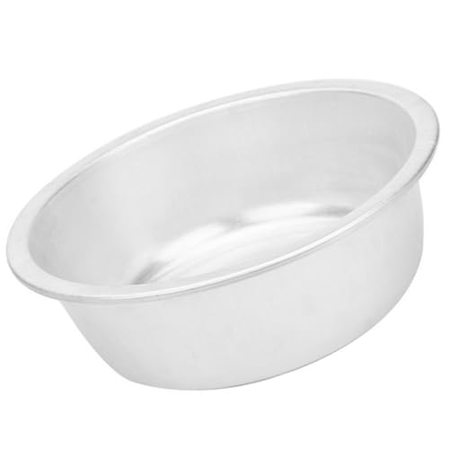 VINTORKY Cuenco de Aluminio Grueso de 22 Cm, Lavabo Multifuncional para Cocina, Cuenca para Lavar Verduras y Arroz, Cuenca Antideslizante para Uso Doméstico, 1 Pieza