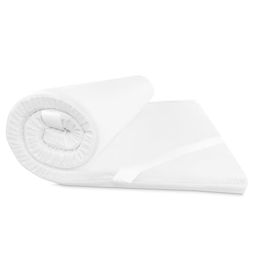 DUÉRMETE ONLINE - Topper Sobrecolchón Viscoelástico Nature Confort de Grosor 5cm, Comodidad Extra...
