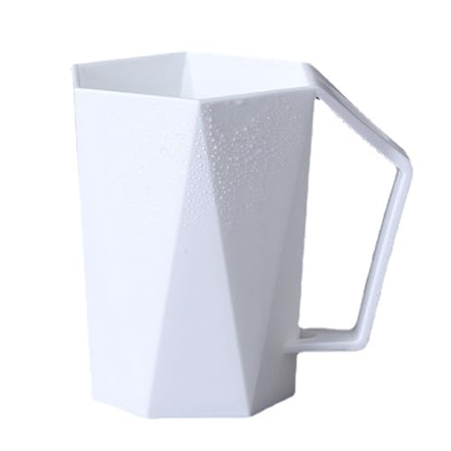 Fdit Gobelet à Brosse à Dents Géométrique de 400 ML, Gobelet élégant avec Porte-Brosse à Dents, adapté à la Maison et aux Voyages (1)