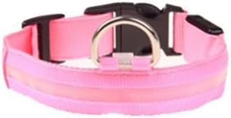 Super reflective light up rechargeable LED dog collars, 5 options in 3 sizes. Adjustable