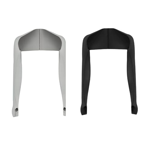 Smowfes Cooling Arm Sleeves for Women & Men - Sun UV Protection Breathable Sleeves to Cover Arms, Lightweight Arm Sleeves for Outdoor Sports, Golf, Running?Black & Grey?