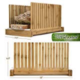 HEARTLAND Bamboo Bread Slicer with Storage Tote Bag