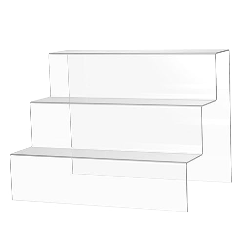 PRETYZOOM Expositor De Escalera De Acrílico Estante De Decoración para y Muñecas Transparente para Exposición y Almacenamiento