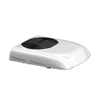 NEKPOKKA 12V DC air conditioner rooftop RV air conditioner unit 9000btu truck trailer camping vehicle engineering vehicle van rv ac 12V electric DC air conditioner (White, 12v)