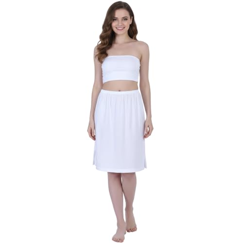 Image of Aimly Women's Cotton Knee Length Skirt Slip - Pack of 1