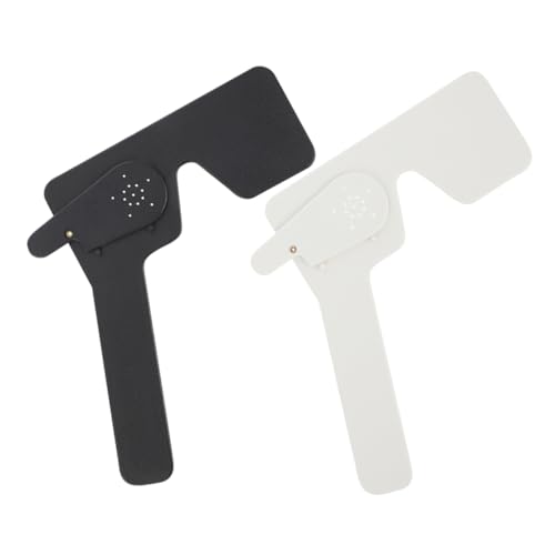 BUTIFULSIC 2pcs Eye Shield Eye Mask Blindfold Vision Test Rod Vision Chart Eye Cover Eye Occluder Tools Eye Testing Cover Occluder Block Plate Kit Eye Exam Tools Vision Test Tool Abs