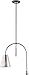 Maxim 10086BKSN Filter Steel Shade Mini Pendant Ceiling Light, 1-Light 60 Watt, 21"H x 7"W, Black / Satin Nickel