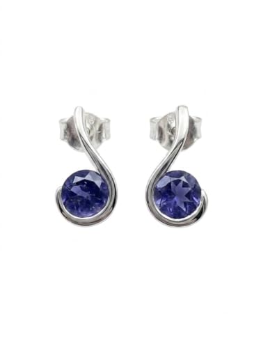 Natural 2ct Iolite 925 Solid Sterling...
