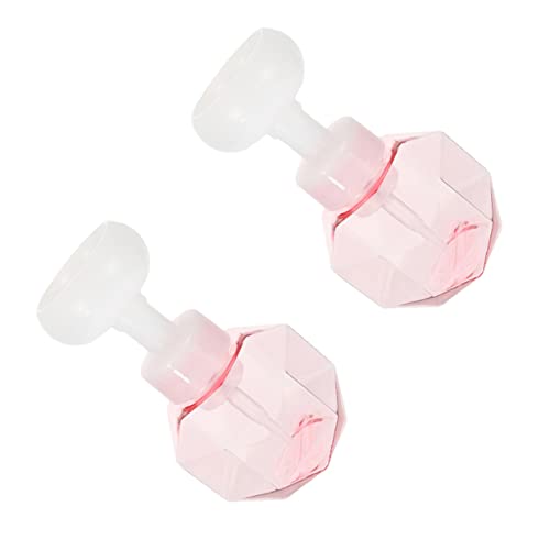 PACKOVE 2 Piezas Botella De Burbujas De Espuma Dispensador De Jabón De Espuma Lindo Fabricante De Espuma para Lavado De Cara Espuma De Dispensador De Jabón De Mano Rosa Tema Favorito