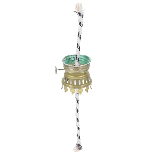 NUOBESTY Soporte de Lámpara de Aceite de Queroseno de Hierro Ajustable Base para DIY Lámpara Pequeña Resistente y Fácil de Montar Compatible con Accesorios Estándar Acabado Dorado para Uso
