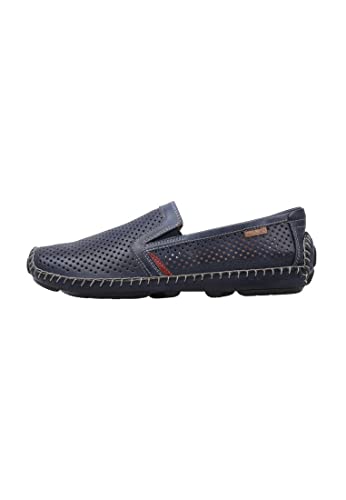Pikolinos Jerez Mocasines Hombre | en Cuero | Plantilla Extraíble | Talla EU 39-47 en Color Azul