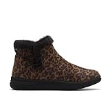 Clarks Womens Breeze Fur Leopard Print Textile 6 Medium