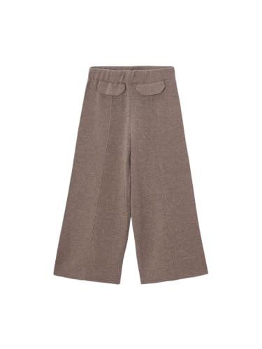 Pantalón largo tricot Mayoral para niña en color moka mezcla con cintura elástica cómoda