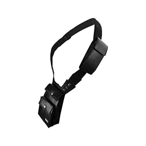 Real Leather Underarm Shoulder Holster Bag - Travel Organiser Wallet - Shoulder Utility Pouch - Removable Phone Pocket - Adjustable Cross Body Strap - Comfy Design - Fits Under Clothes - Black - RL705 Cover