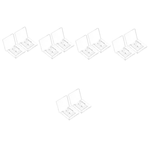 PartyKindom 10 Sets Empty Makeup Palette Box DIY Eyeshadow Palette Goth Makeup Set Refillable Eyeshadow Pans Small Cosmetic Pans