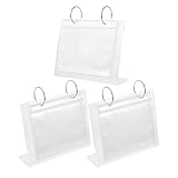 WRITWAA 3 Stück Acryl Tischfotoalbum A5 mit 34 Hüllen Kleiner Fotohalter...
