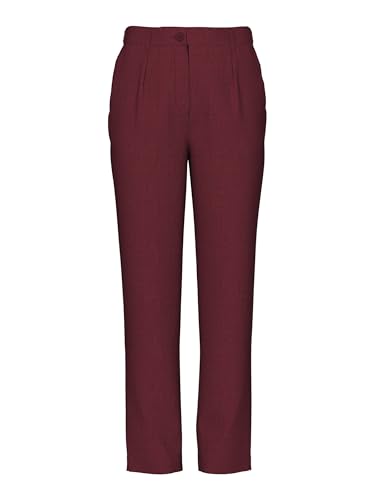 PIECES Pckamil Hw Ankle Pant Noos BC Pantalon Femme Noir Coupe 7/8