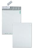Quality Park Poly Mailer, Redi-Strip, White, 10 x 13, 100 per Box, (46197)