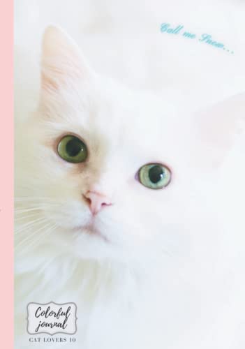 Cahier chat Call me snow contre la page blanche journal rigide