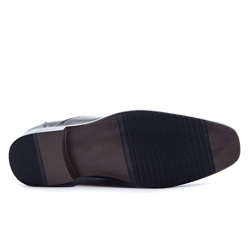 Men's 31334 Classic Square Toe Slip On Moccasin Style Loafers Dress Shoes3