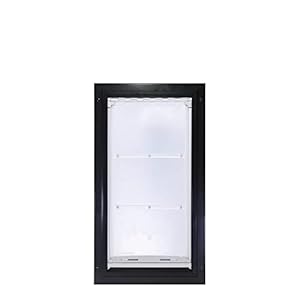 Endura Flap E2 Pet Door for Partitions in Black | Power-Environment friendly Single Flap Design for Wall Installations | All-Climate Safety with Insulating Twin-Layer Flap | Black, Small, Single Flap