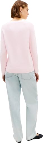 Tommy Hilfiger Damen Pullover Cardi Fine mit U-Boot-Ausschnitt, Rosa (Light Pink), M – Ansicht 3