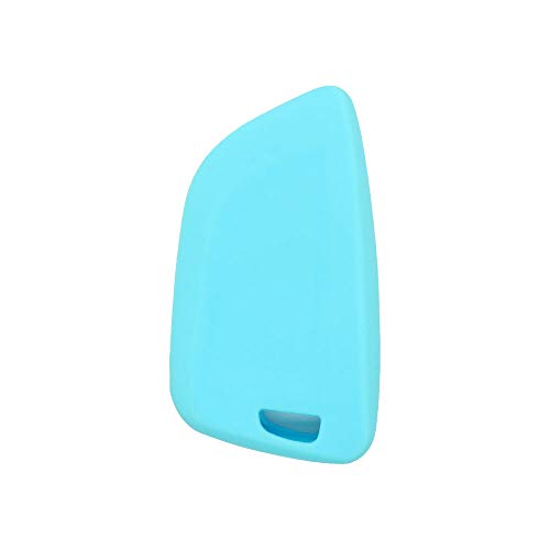 BROVACS Silicone Cover Protector Case Holder Skin Jacket Compatible with BMW X5 X6 X1 5 7 Series 3 Button Smart Remote Key Fob CV9906 Light Blue - Image 3