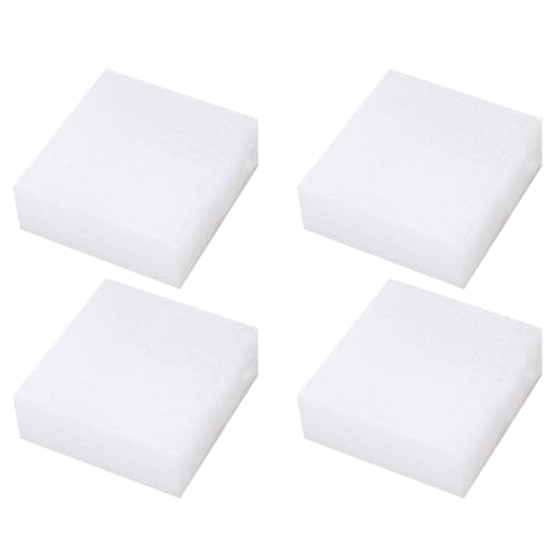 TEHAUX Needle Felting Foam Pads 4 Pack 5.90X5.90X1.96 Inch Wool Felt Working Mat Durable Reusable Cushion for Needle Felting Crafts DIY Sewing Projects