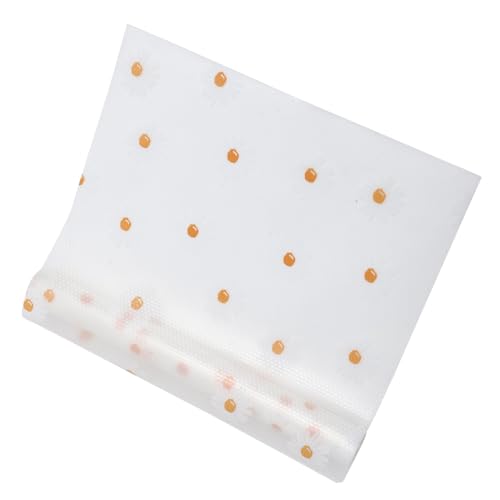 DIYEAH Protector para Cajones Cocina Transparente EVA con Estampado Margaritas Alfombrilla Cortable para Estantes y Armarios Revestimiento Multiusos para Frigorífico y Almacenamiento