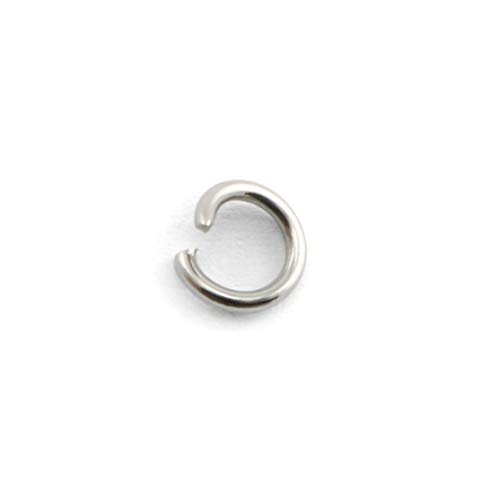 Tegg Open Jump Ring 500PCS 5mm Siver 304 Stainless Steel Open Jump Ring Connectors for Jewelry DIY Finding