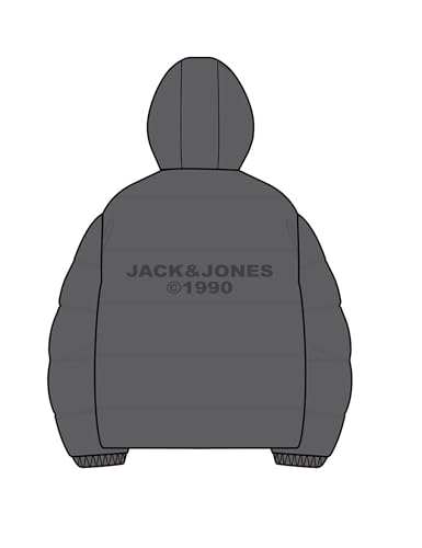 JACK & JONES Herren Jcoboston Puffer Jacket SMU, Castlerock, m – Ansicht 2
