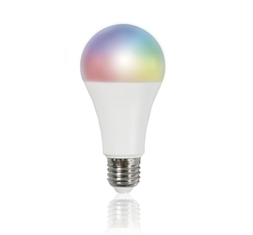 energeeks - Bombilla Inteligente LED - Multicolor RGB - Casquillo E27-14W - 1400 Lúmenes - Temperatura Ajustable - Wifi + Bluetooth - Compatible con Alexa y Google