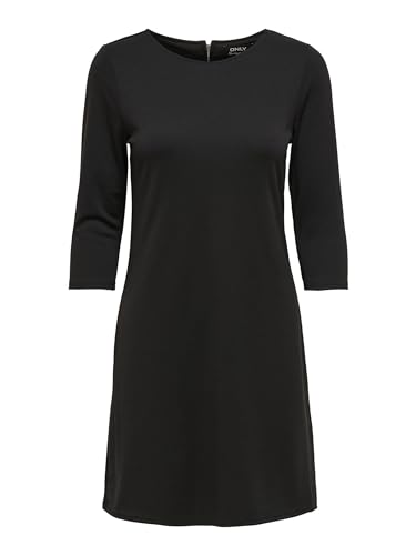Only Mujer Onlbrilliant 3/4 Dress Jrs Noos vestido,Negro,L