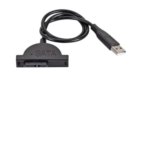 Adaptador USB 2.0 a Mini SATA para lector CD/DVD miniatura 3