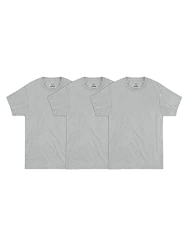 Fruit of the Loom Men’s Work Gear with Enhanced Durability & Cooling, Crew - Coolzone Underarm - 3 Pack Grey, Small - image 1
